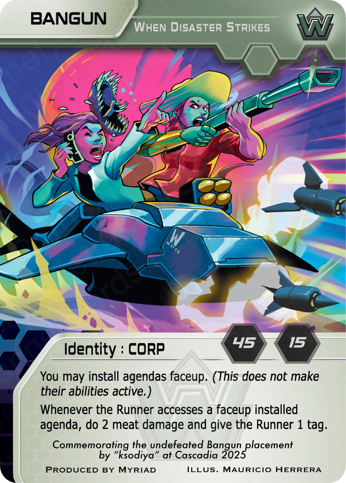 Cascadia 2026 Ticket - Netrunner in-person continentals